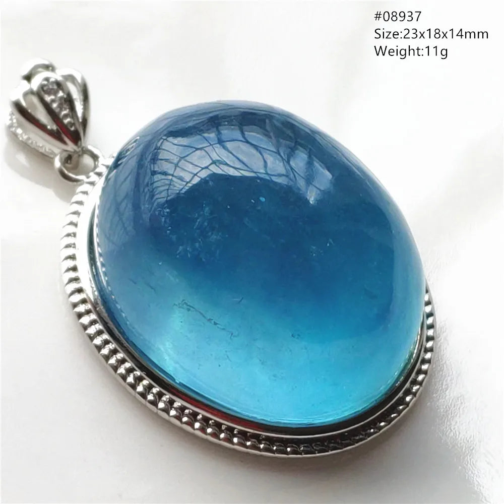 Blue Aquamarine Pendant-ToShay.org