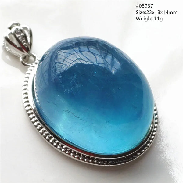 Blue Aquamarine Quartz Pendant-ToShay.org