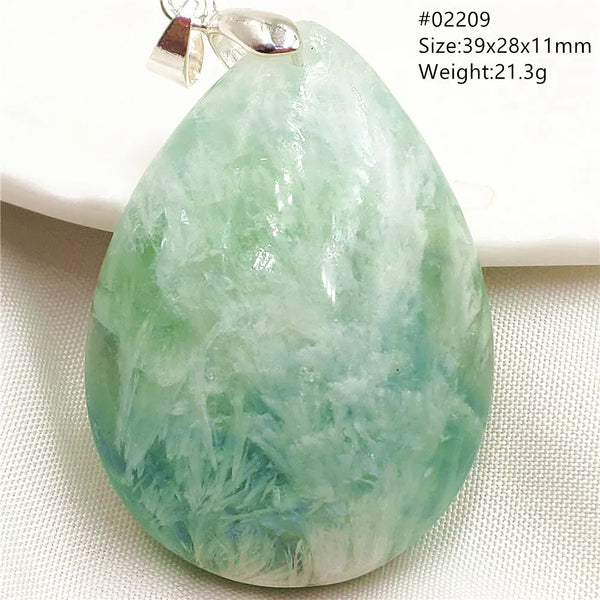 Green Blue Fluorite Pendant-ToShay.org