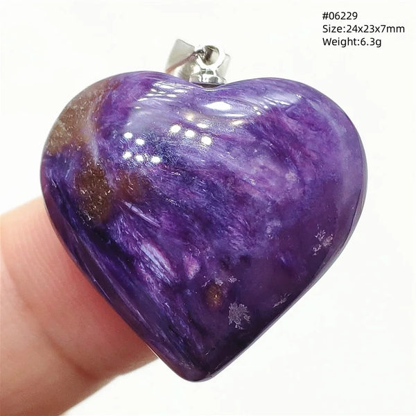 Purple Charoite Pendant-ToShay.org