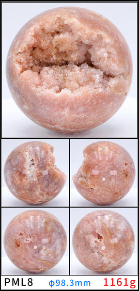 Pink Quartz Cluster Ball-ToShay.org