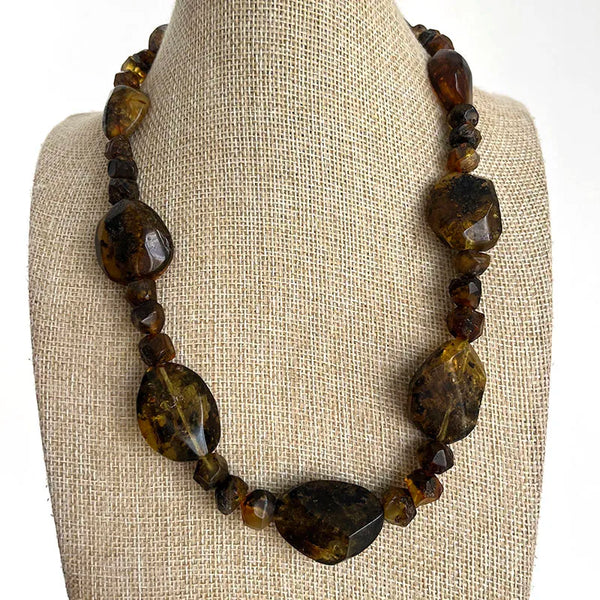 Yellow Amber Necklace-ToShay.org