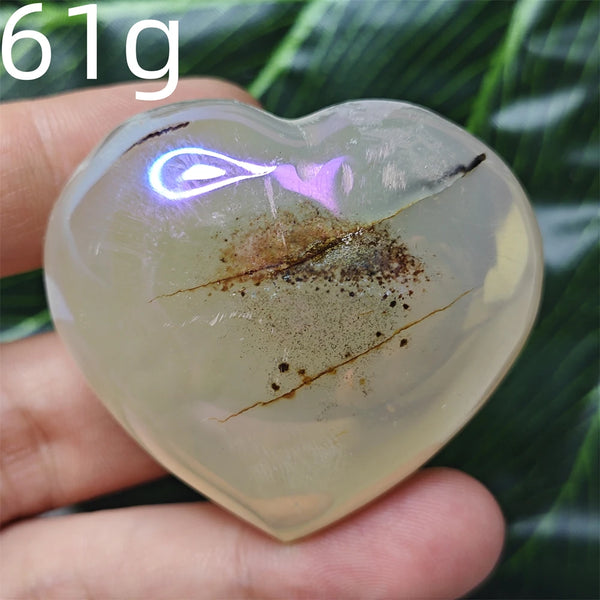 Yellow Tree Agate Heart-ToShay.org