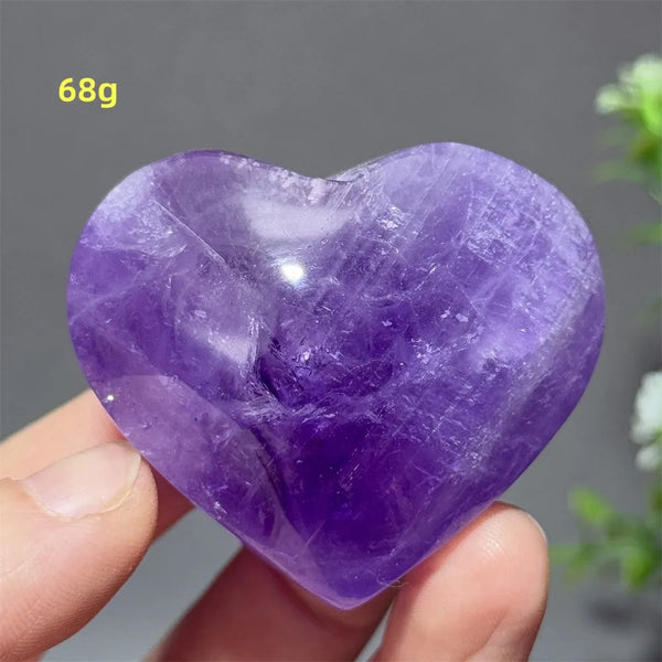 Purple Amethyst Heart-ToShay.org