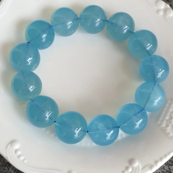 Blue Aquamarine Bracelet-ToShay.org