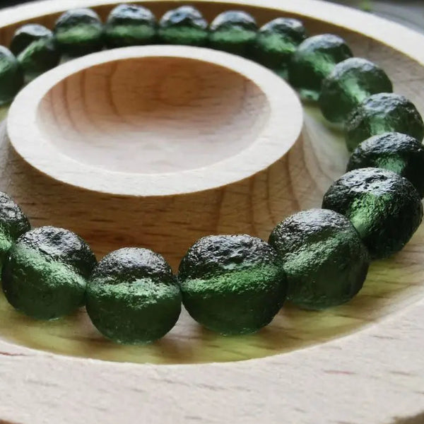 Green Czech Moldavite Meteorite-ToShay.org