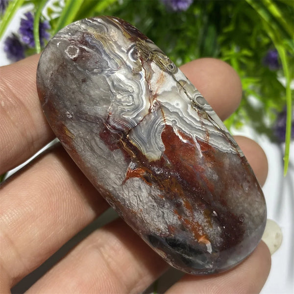 Red Agate Palm Stone-ToShay.org