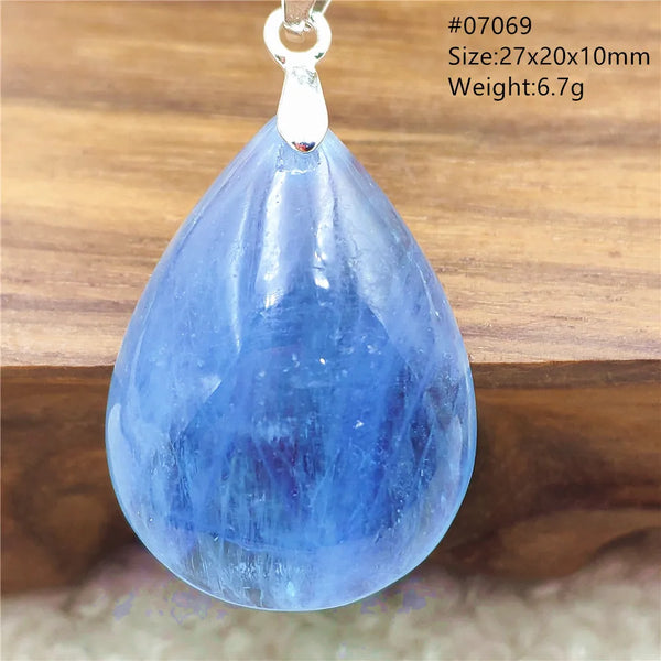Blue Aquamarine Pendant-ToShay.org
