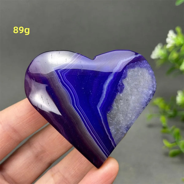 Purple Agate Heart-ToShay.org