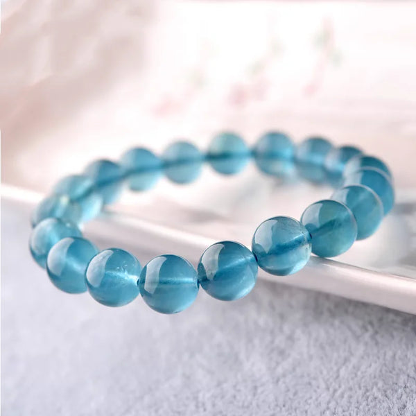 Blue Fluorite Quartz Bracelet-ToShay.org