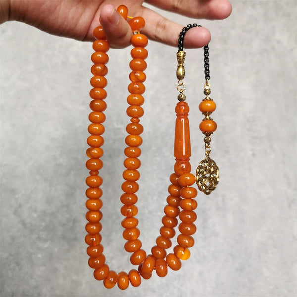 Orange Abacus Prayer Beads-ToShay.org