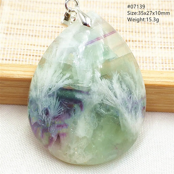 Green Blue Fluorite Pendant-ToShay.org