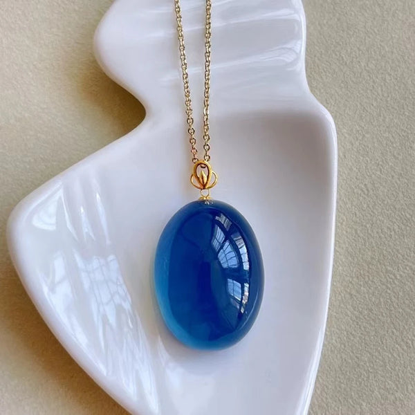 Blue Aquamarine Pendant-ToShay.org