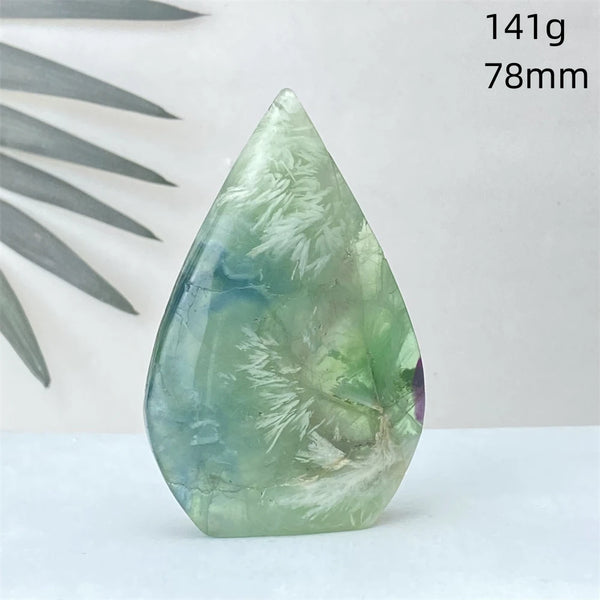 Green Feather Fluorite Torch-ToShay.org