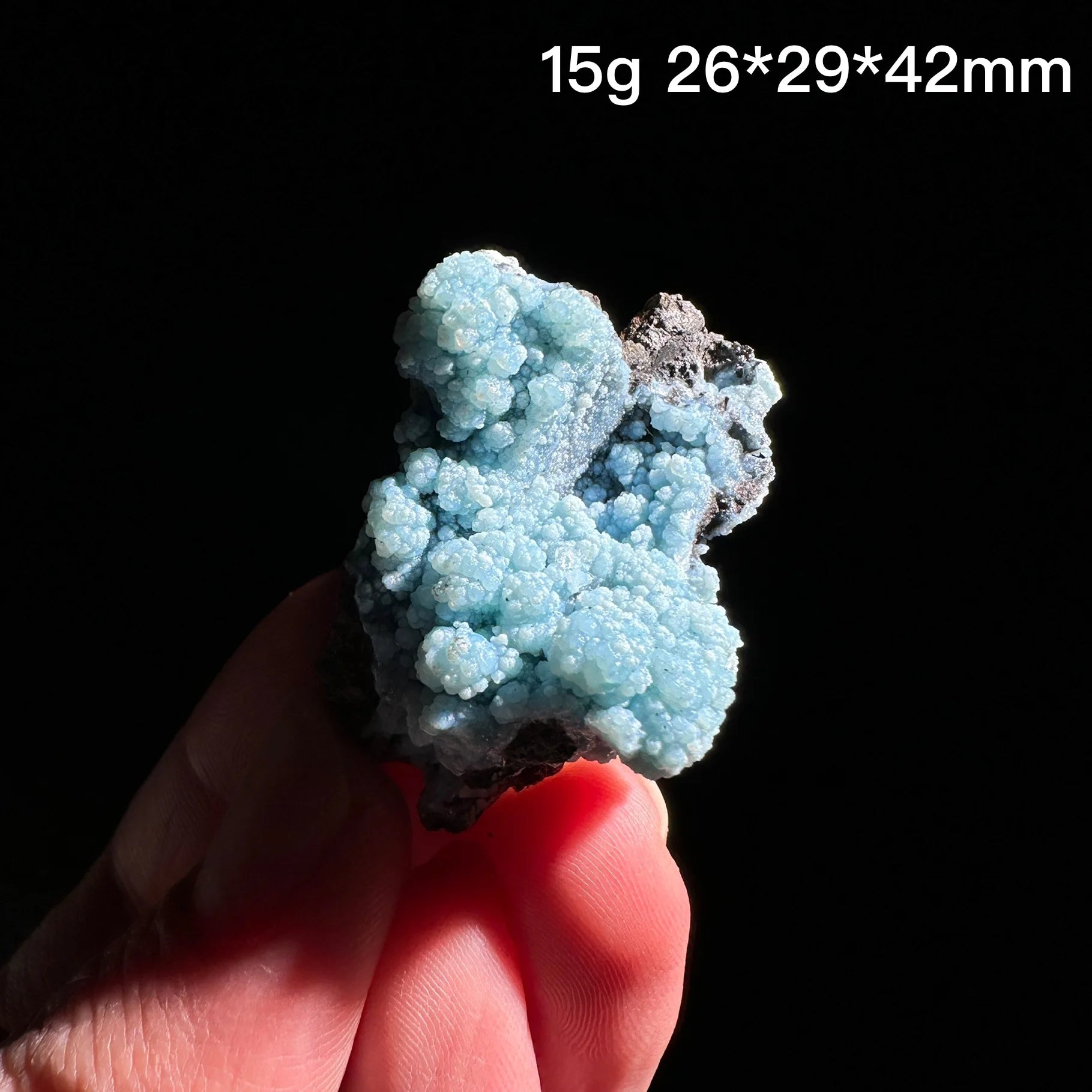 Blue Gibbsite Crystal-ToShay.org