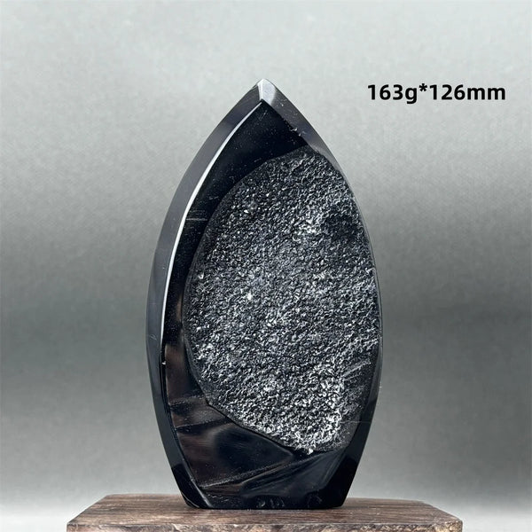 Black Agate Geode Torch-ToShay.org