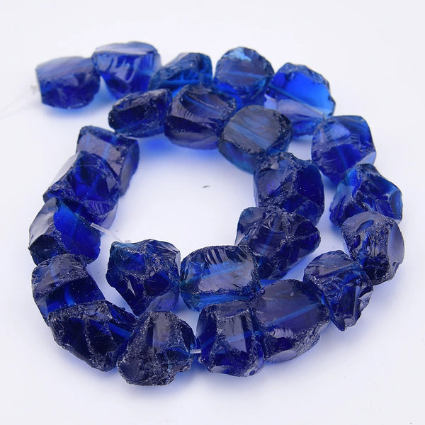 Blue Crystal Nugget Beads-ToShay.org