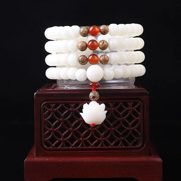 White Bodhi Root Beads-ToShay.org