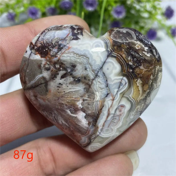 Red Agate Palm Stone-ToShay.org