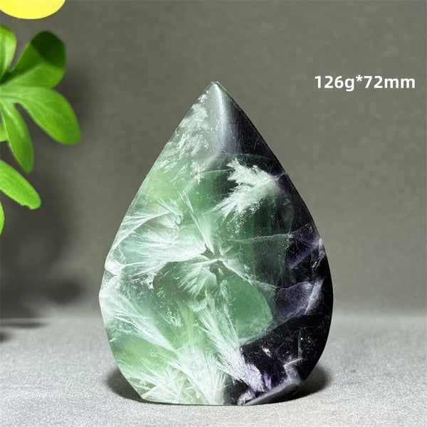 Green Feather Fluorite Torch-ToShay.org