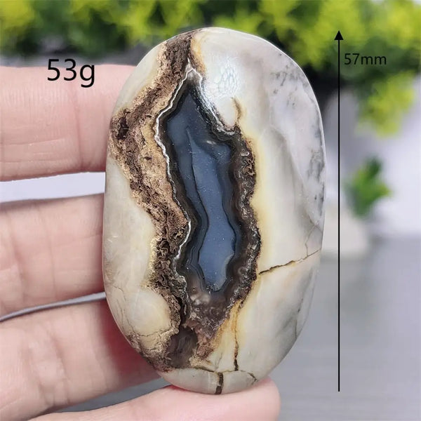 Fire Agate Palm Stone-ToShay.org