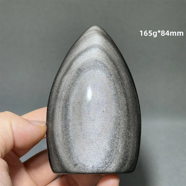 Silver Obsidian Torch-ToShay.org