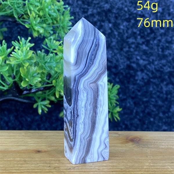 Blue Striped Agate Tower-ToShay.org