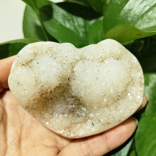 Yellow Crystal Druzy Heart-ToShay.org