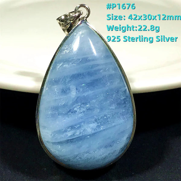 Blue Aquamarine Pendent-ToShay.org