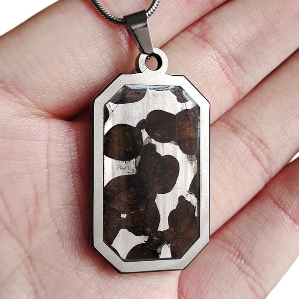 Olive Meteorite Pendant-ToShay.org