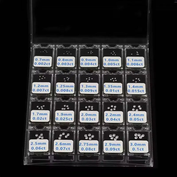 Clear Faceted Diamond Melee-ToShay.org