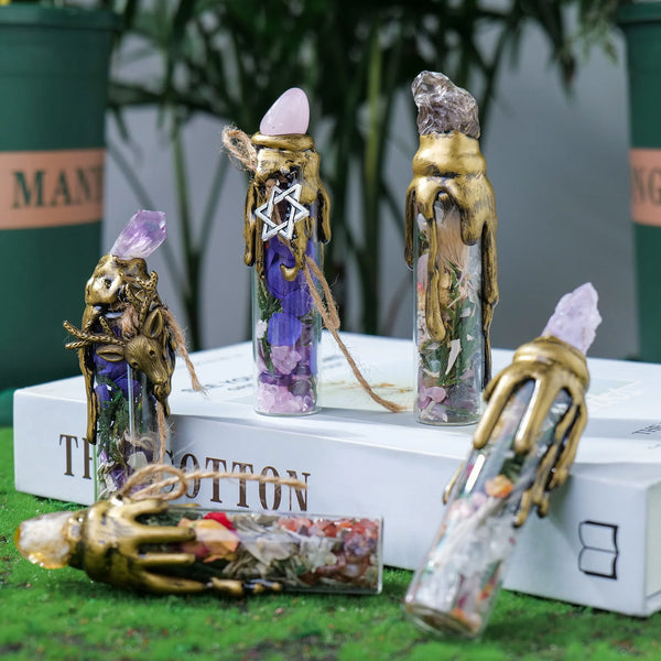 Crystal Gemstone Wishing Bottles-ToShay.org