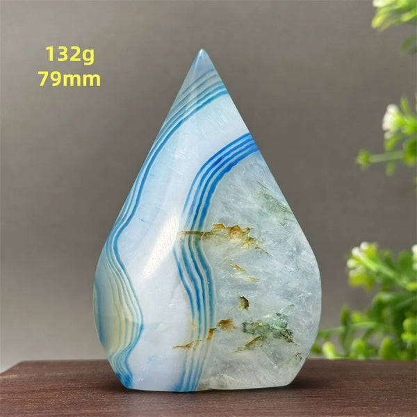 Blue Agate Torch-ToShay.org