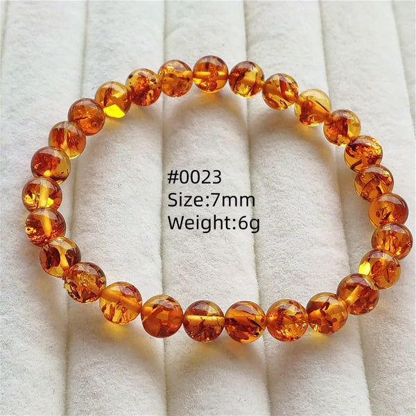 Yellow Amber Bead Bracelet-ToShay.org