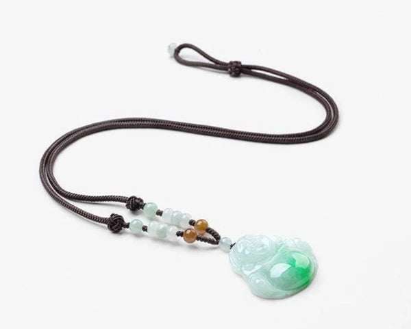 Green Jadeite Maitreya Buddha-ToShay.org