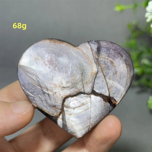 Purple Lithium Mica Heart-ToShay.org