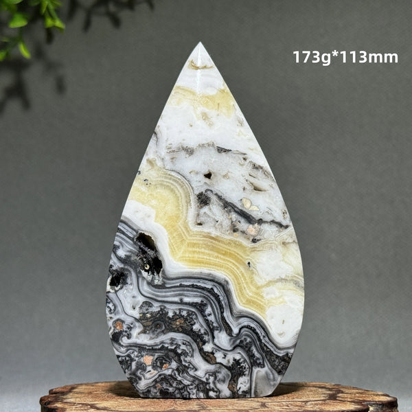 Grey Stripe Agate Torch-ToShay.org