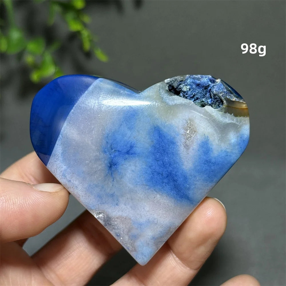 Blue Agate Heart-ToShay.org