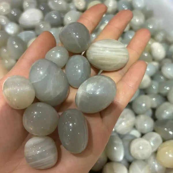 Green Moonstone Tumbled Stones-ToShay.org