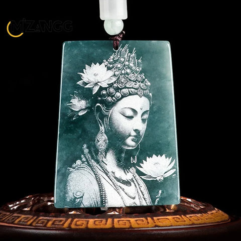Blue Jadeite Pendant-ToShay.org