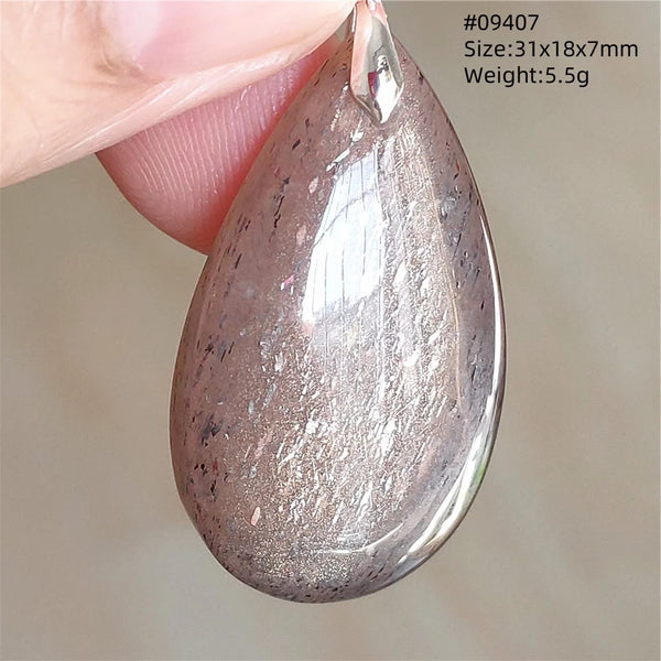 Black Moonstone Sunstone Pendant-ToShay.org