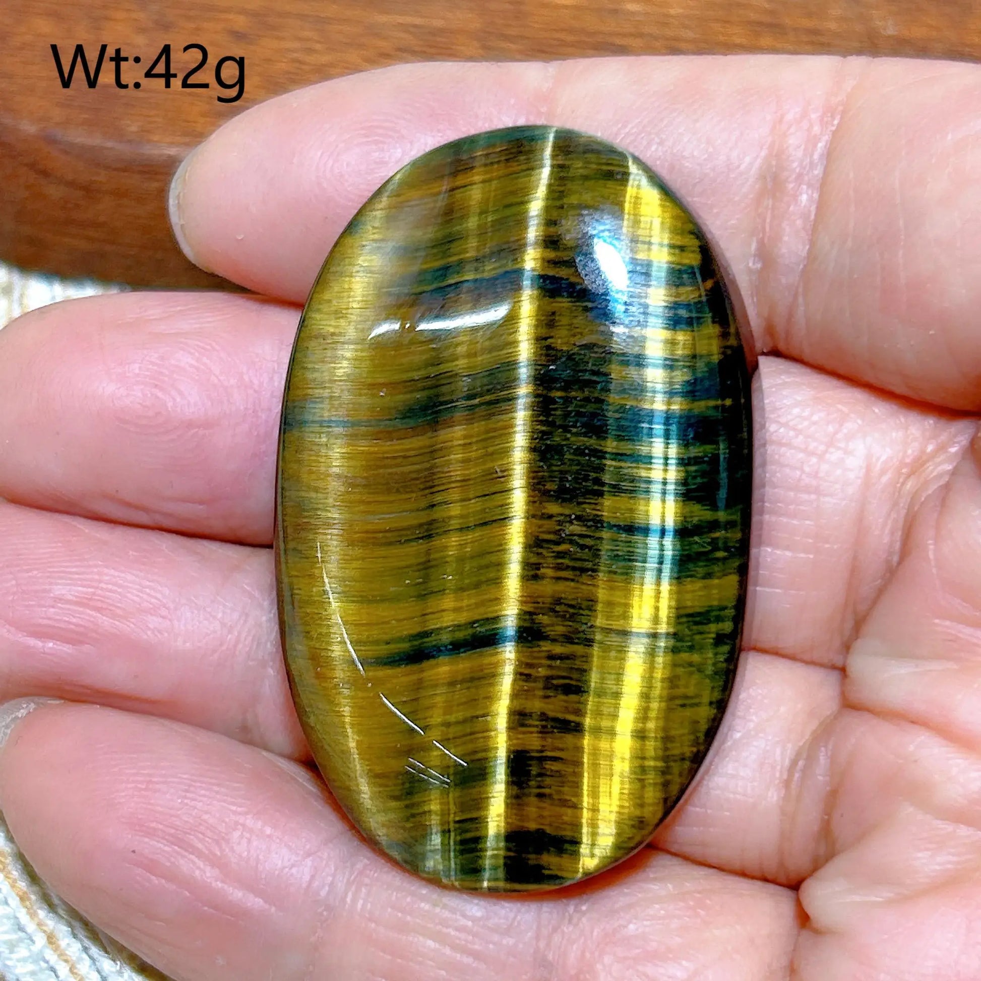 Blue Yellow Tiger Eye Stone-ToShay.org