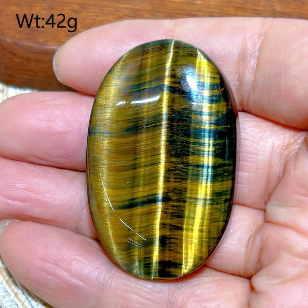 Blue Yellow Tiger Eye Stone-ToShay.org