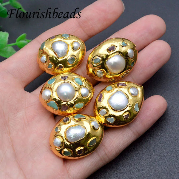 White Pearl Paved Beads-ToShay.org