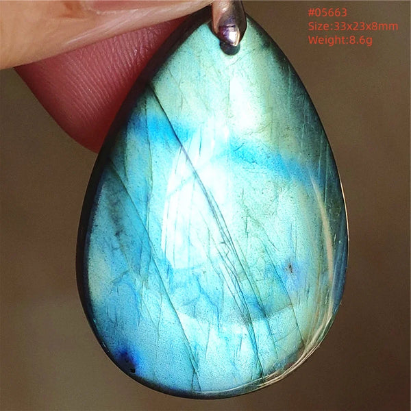 Blue Purple Labradorite Pendant-ToShay.org