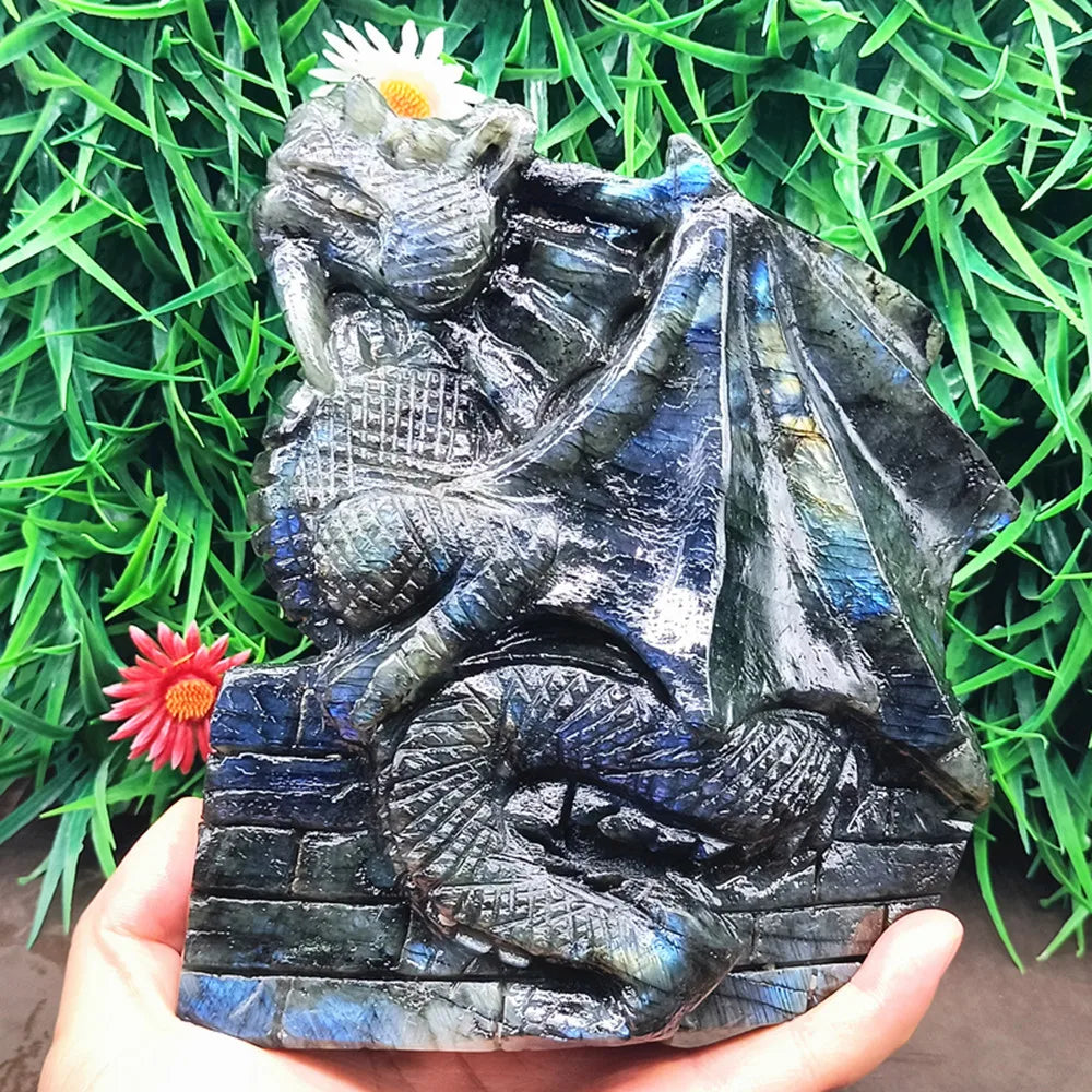 Blue Labradorite Flying Dragon-ToShay.org