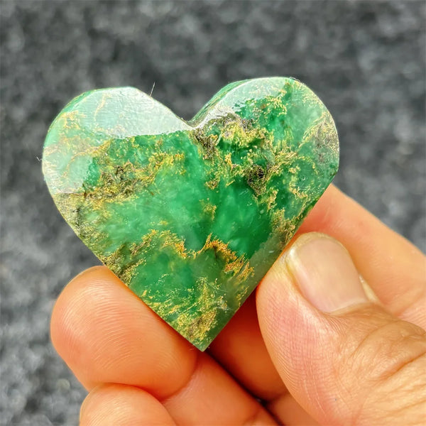 Green Emerald Stone Heart-ToShay.org