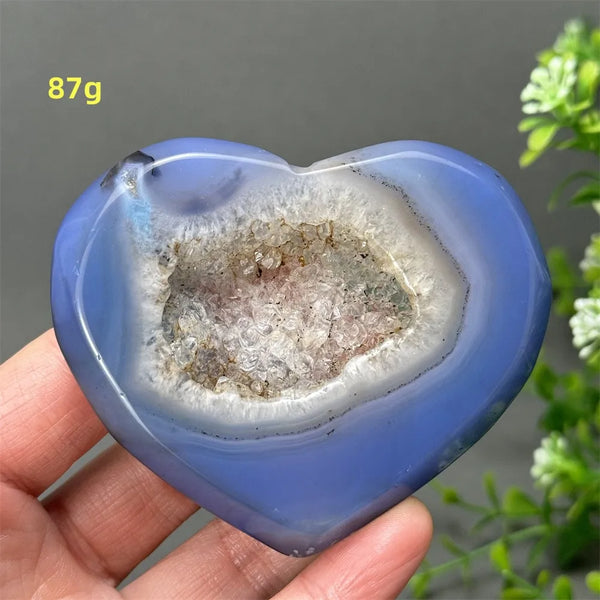 Blue Agate Geode Heart-ToShay.org