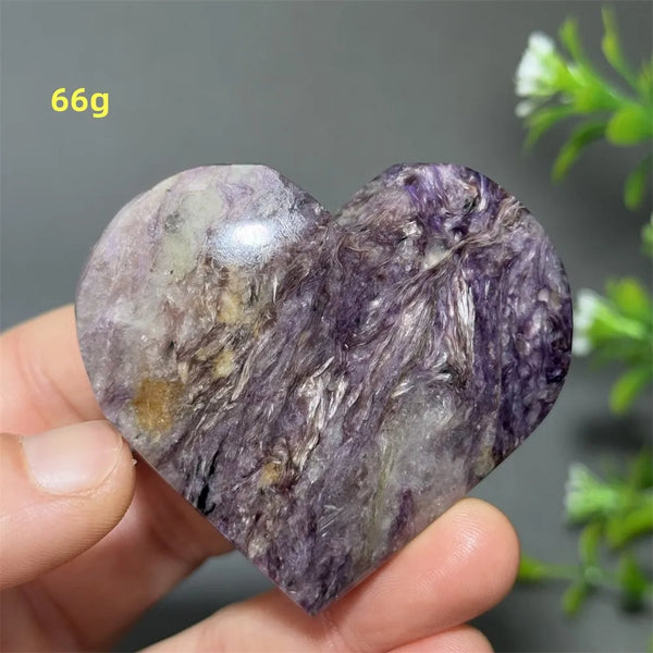 Purple Noble Crystal Heart-ToShay.org