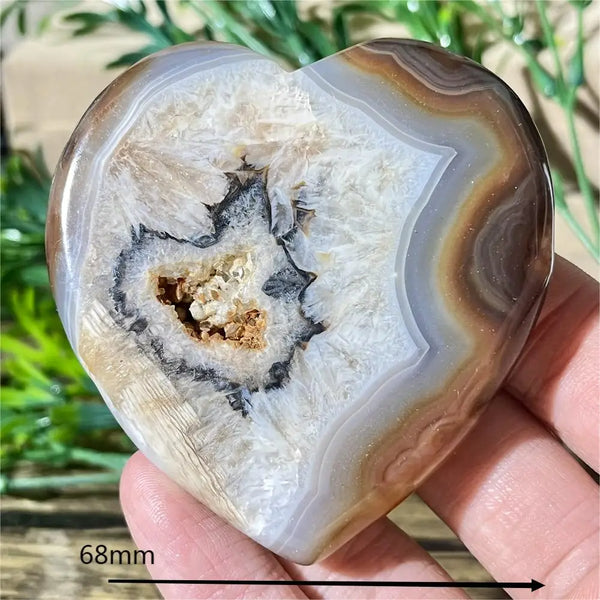 Yellow Agate Druzy Heart-ToShay.org